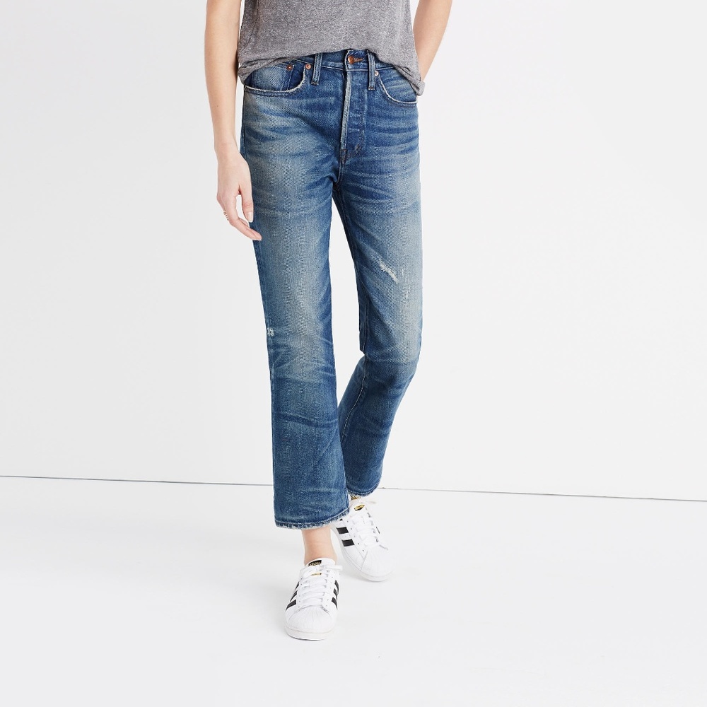 Madewell R&T Extra-High Kick Out Jeans, 24